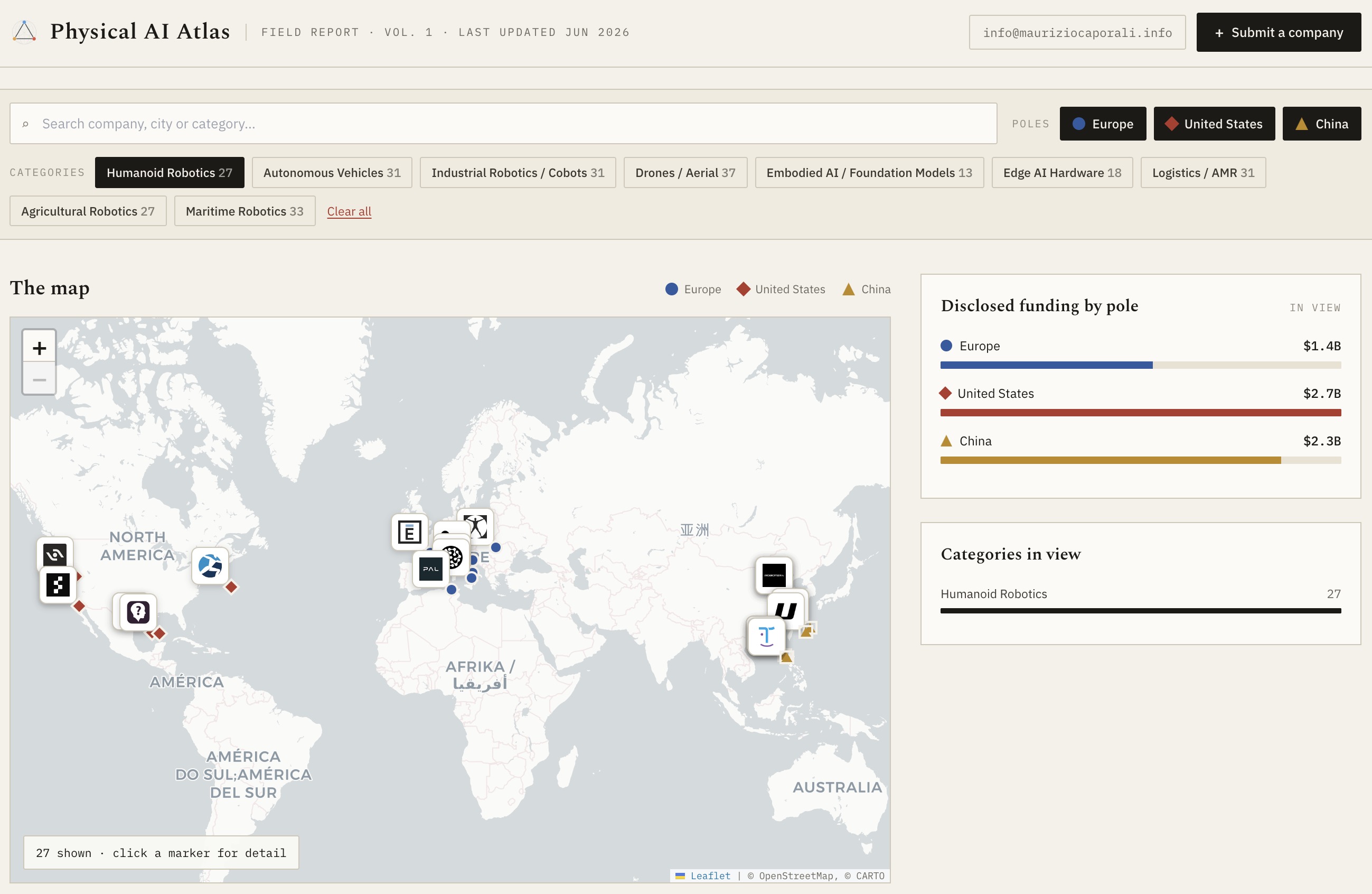 Physical AI Atlas interface screenshot